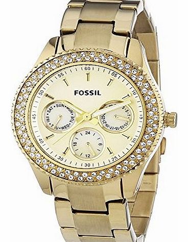 Fossil Womens Quartz Watch Stella Multifunktion ES3101 with Metal Strap