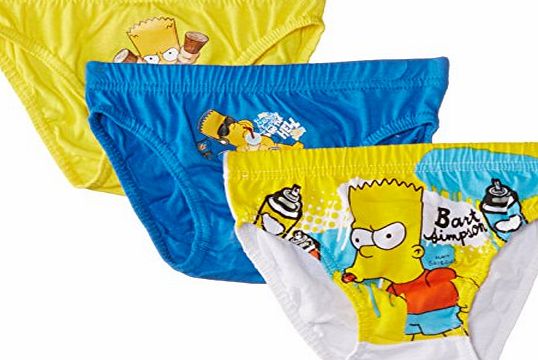 Fox Head Fox Boys Bart Simpson NH3016 Boxer Brief, Multicoloured, 3-5 Years (Manufacturer Size:4/5 Years)