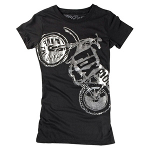 ladies Gynormous short sleeved T-shirt black