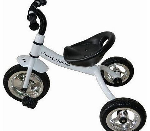 Kids Child Children Trike Tricycle 3 Wheeler Bike Steel Frame White New 2-5 Year