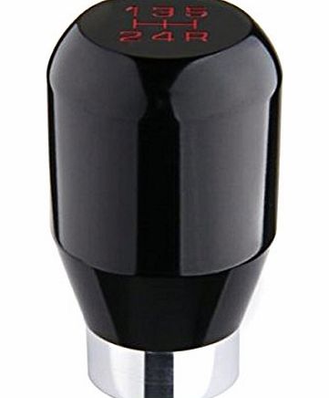 Foxnovo Universal Aluminum Car Shifter Manual Gear Stick Shift Knob (Black)