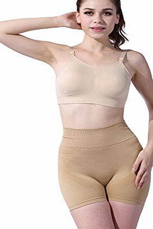 Franato Womens Seamless Maternity Nursing Bra Large Beige