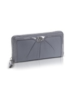 Francesco Biasia Ashley - Logo Calf Leather Zip Around Wallet