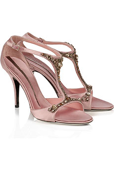 Franklin Elman Jewel encrusted T-bar sandal