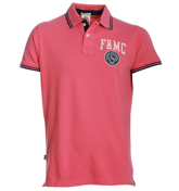 Franklin and Marshall Geranium Pink Pique Polo