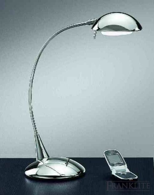 Franklite Chrome finish low energy desk lamp.Low Energy.