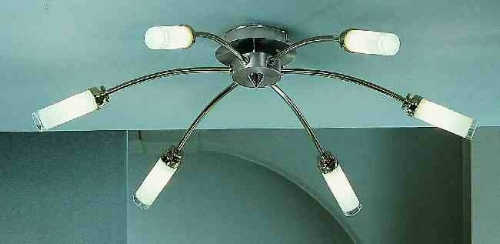 Franklite Lumia chrome and satin nickel Ceiling light