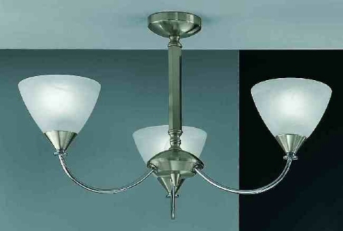 Franklite Meridian brushed nickel ceiling light