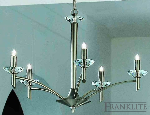 Franklite rhapsody chrome ceiling light