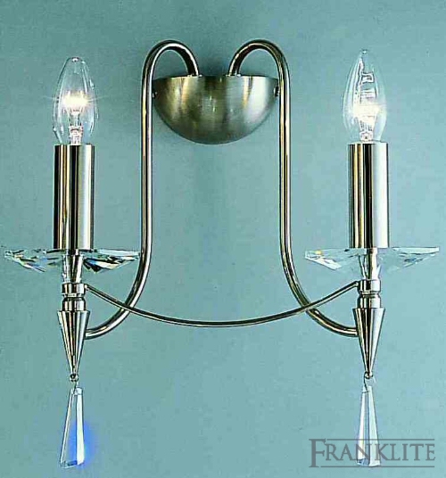 Franklite Samsara Satin nickel and chrome ceiling light