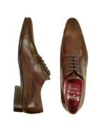 Fratelli Borgioli Handmade Brown Italian Leather Wingtip Dress Shoes