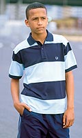 Boys Striped Polo Shirt