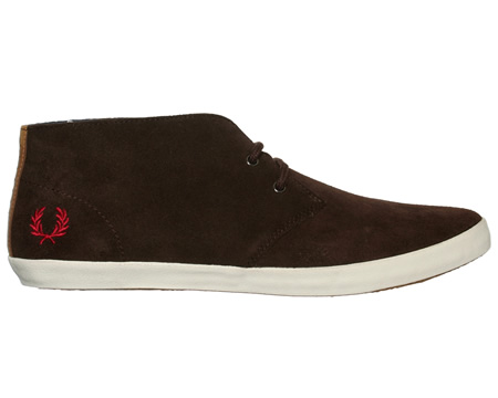 Fred Perry Byron Mid Suede Dark Chocolate Chukka