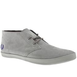 Fred Perry Male Byron Mid Nubuck Nubuck Upper Fashion Trainers in Grey