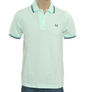 Pale Green Pique Polo Shirt