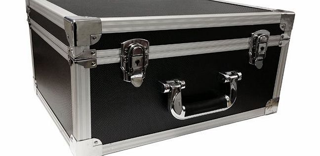 FreeLogix  Professional DJ Black Flight Case Record Box for 7inch Singles