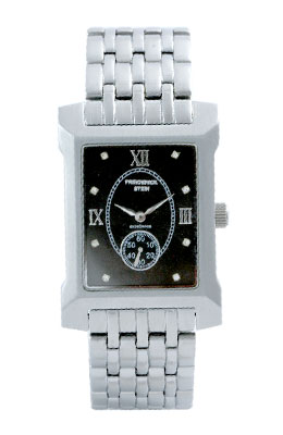 Freiderick Stein EXCELLENCE Diamond Steel Black Dial Gents FS0081G