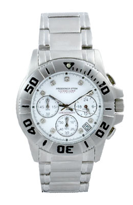 Freiderick Stein VANGUARD Diamond Steel White Gents FS0092G