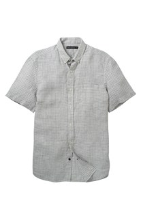 Director Check Linen Shirt