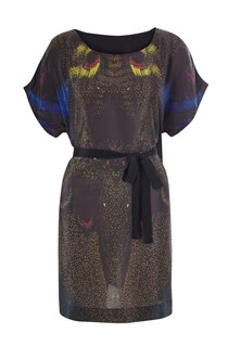 Dreamscape Silk T-Shirt Dress