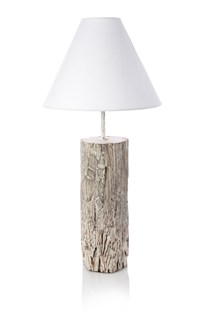 French Connection Whitewash Mango Table Lamp