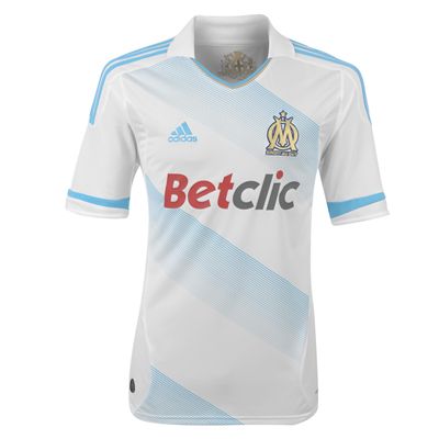 French teams Adidas 2011-12 Marseille Adidas Home Football Shirt