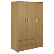 Triple Wardrobe, Oak Effect