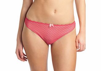 Freya Gem pink cotton blend Brazillian briefs