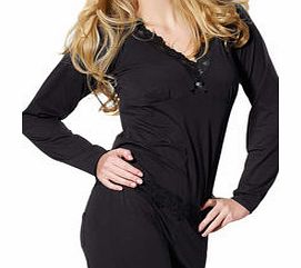 Gracie black long sleeve top