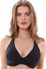 Freya, 1295[^]266397 Remix Underwired Padded Halter Bikini Top - Black