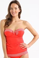 Freya, 1295[^]223509 Tootsie Underwire Bandeau Tankini - Poppy