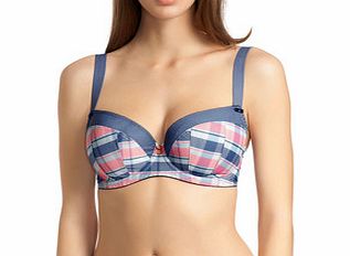 Freya Totally Tartan blue padded bra