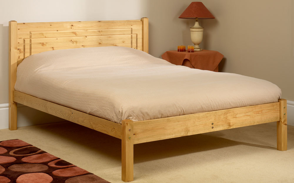 Vegas Wooden Bedstead, Double,