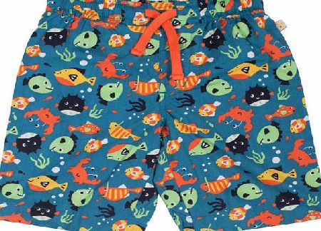 Frugi Boys Frugi Little Beach Shorts - Deep Sea