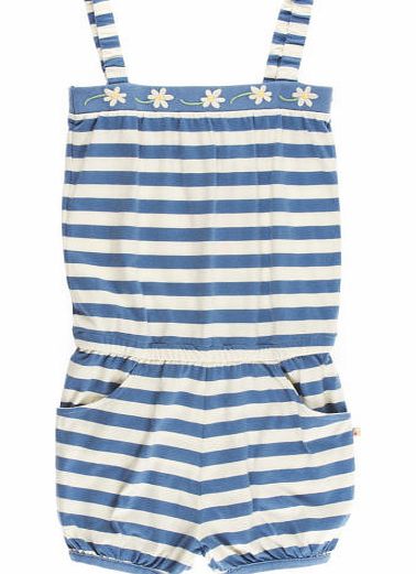 Frugi Girls Frugi Festival Playsuit - Vintage Blue