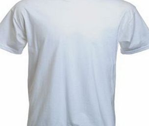 Fruit of the Loom  PLAIN T SHIRT (S-XXXL) - 8 COLOURS (M, WHITE)