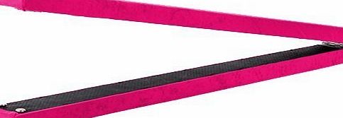 Fun!ture Cerise Pink 7ft Long Faux Suede Folding Gymnastics Training Balance Beam