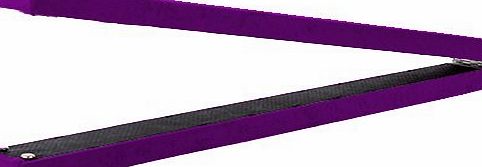 Fun!ture Purple 8ft Long Faux Suede Folding Gymnastics Training Balance Beam