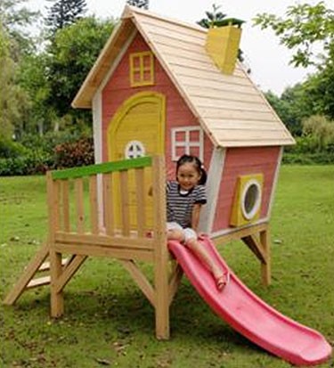 Crooked Tower Playhouse & Slide