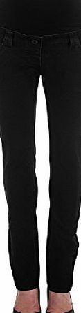 FunMum Maternity BLACK - Skinny Maternity Jeans, UK Size 12 (M) - Petite 28``.