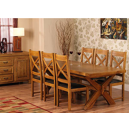 Provence Oak Extending Dining Set