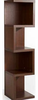 Chicago Tall S Shape Shelf - Walnut