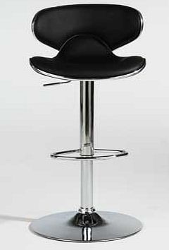 Furniture Solutions Ohio Barstool - Black and Chrome