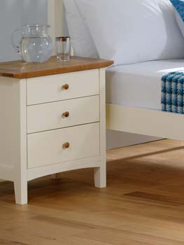 Furniture123 Alana 3 Drawer Bedside Table