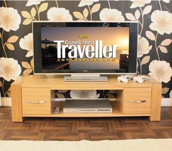 Aldan Solid Oak Widescreen TV Unit