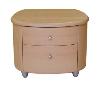 Furniture123 Alpa Beech Bedside Chest