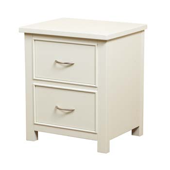 Amelle Pine 2 Drawer Bedside Table