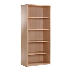 Arron 5 Shelf Bookcase in Beech