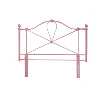 Bailey Pink Double Metal Headboard