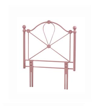 Bailey Pink Single Metal Headboard - FREE NEXT